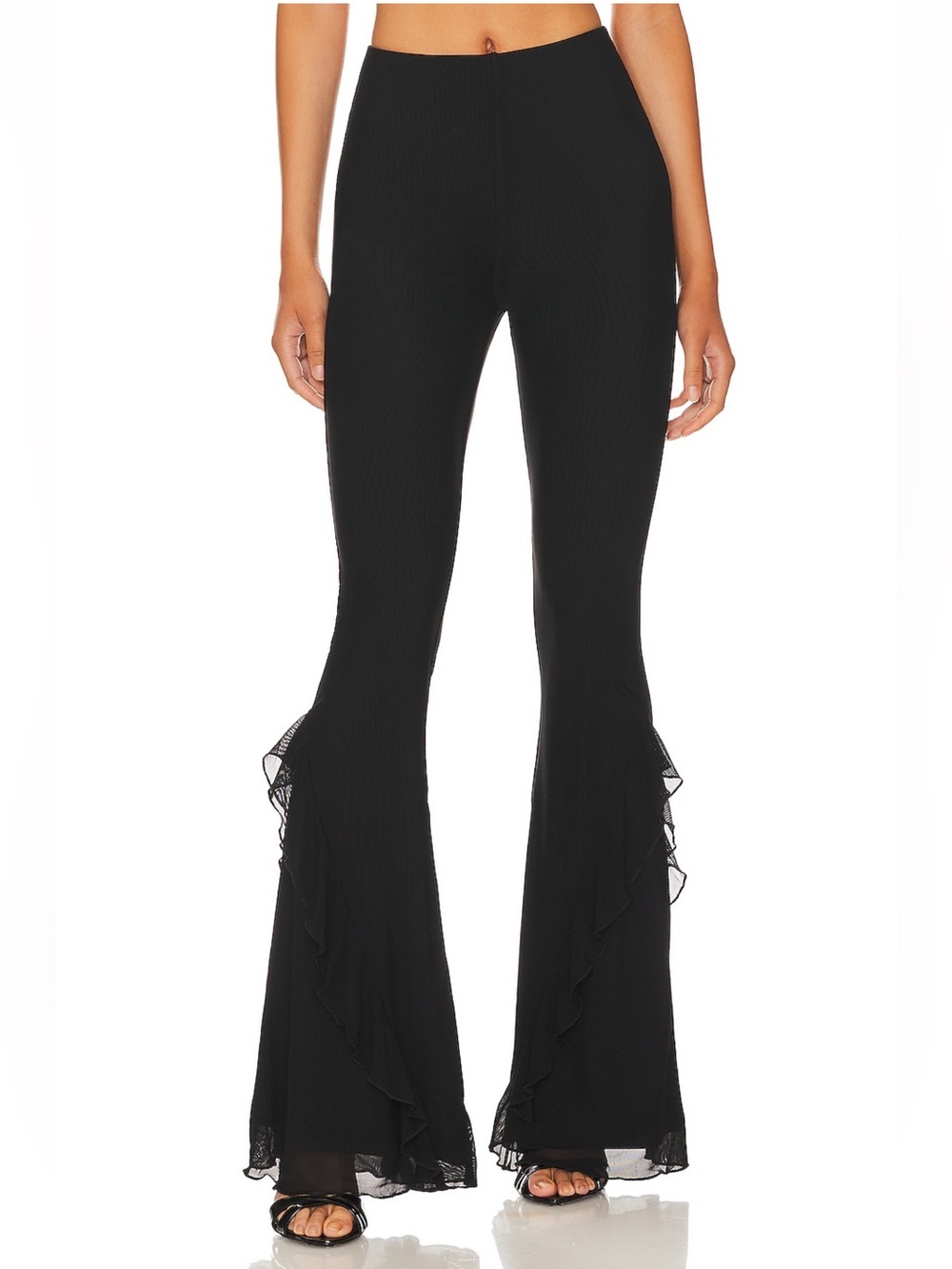 MAJORELLE Val Black Flare Pants